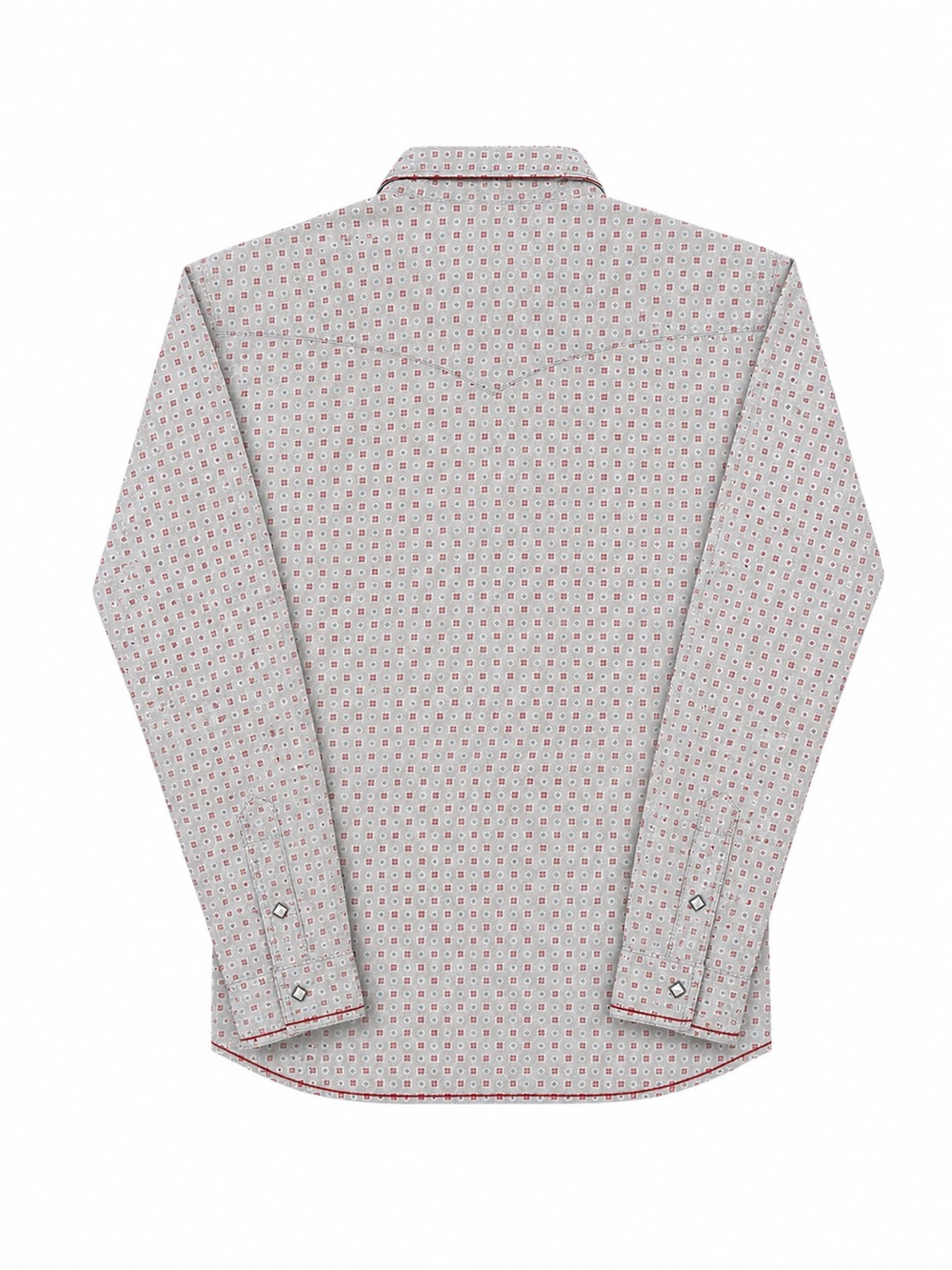 Panhandle Rough Stock Western Snap Shirt Red Whipstitch Stretch Cotton Women’s M - Picture 3 of 7